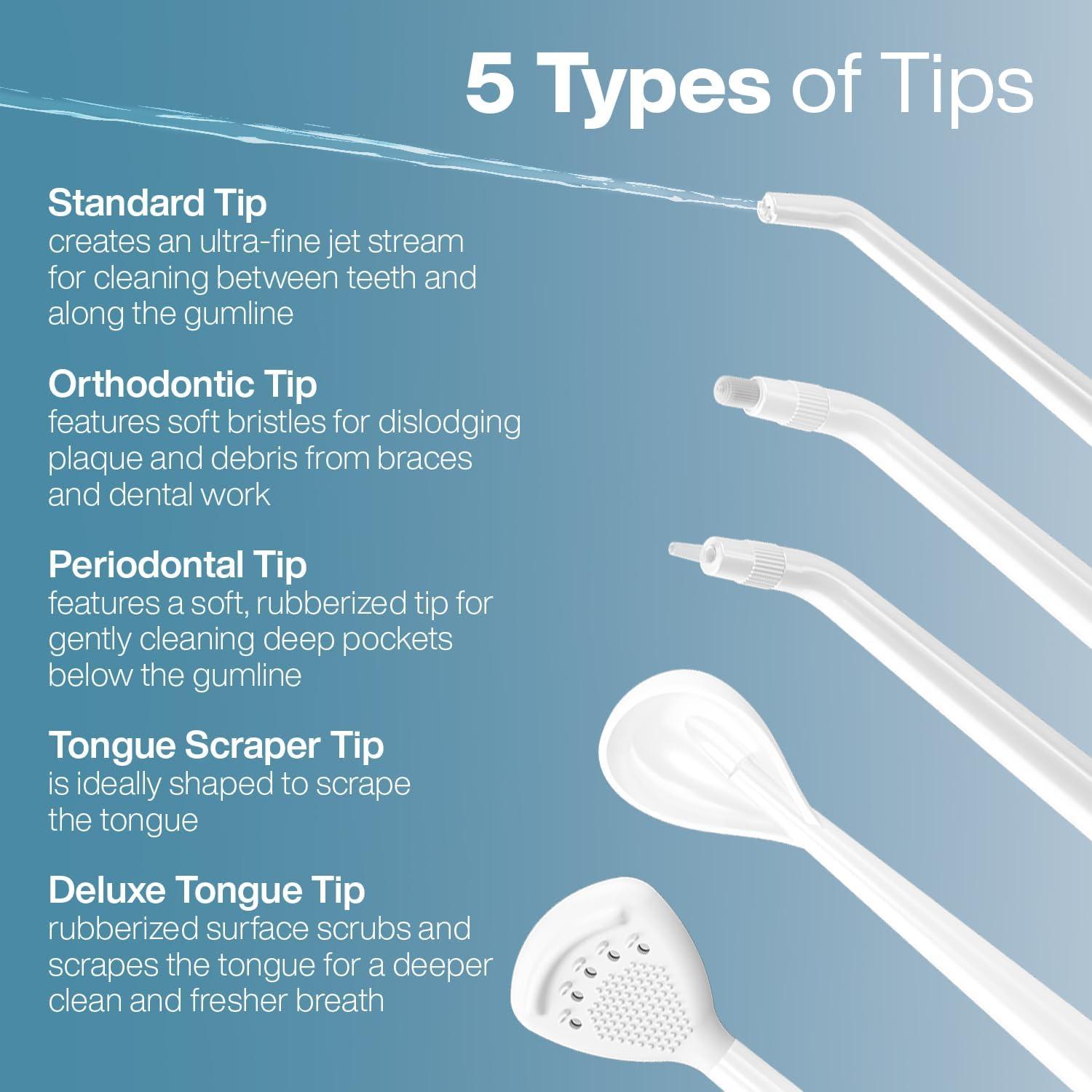 image:imageAquaSonic Aqua Flosser PRO Rechargeable Electric Cordless Water Flosser for Teeth Gums amp Tongue Waterproof Modern Design 300ml Large Tank 3 Modes 6 Jet Tips Deluxe Tongue Nozzle Optic WhiteOptic White
