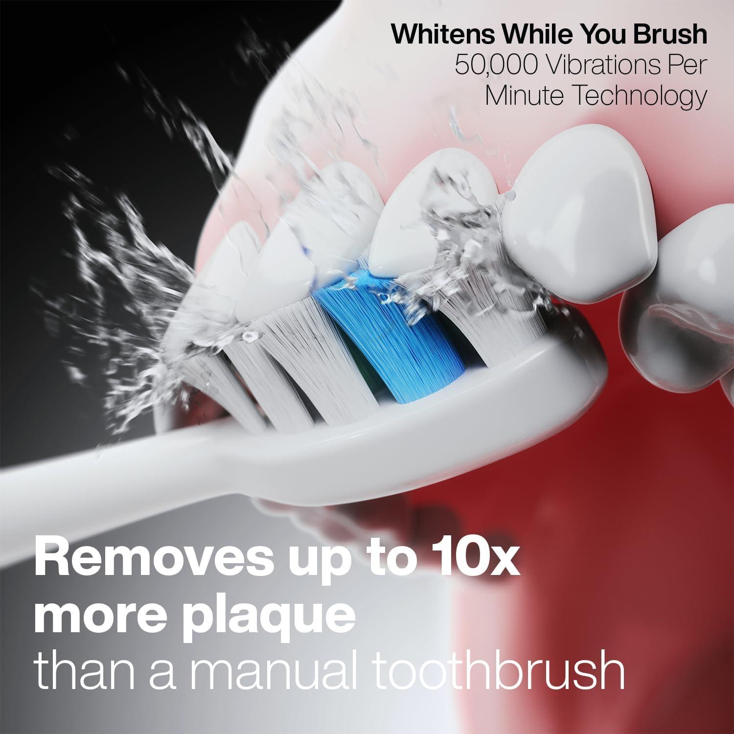 image:imageAquasonic Vibe Series PRO UltraWhitening Electric Toothbrush 5 Modes amp Smart Timers UV Sanitizing Base ADA Accepted Charcoal MetallicSatin Rose Gold