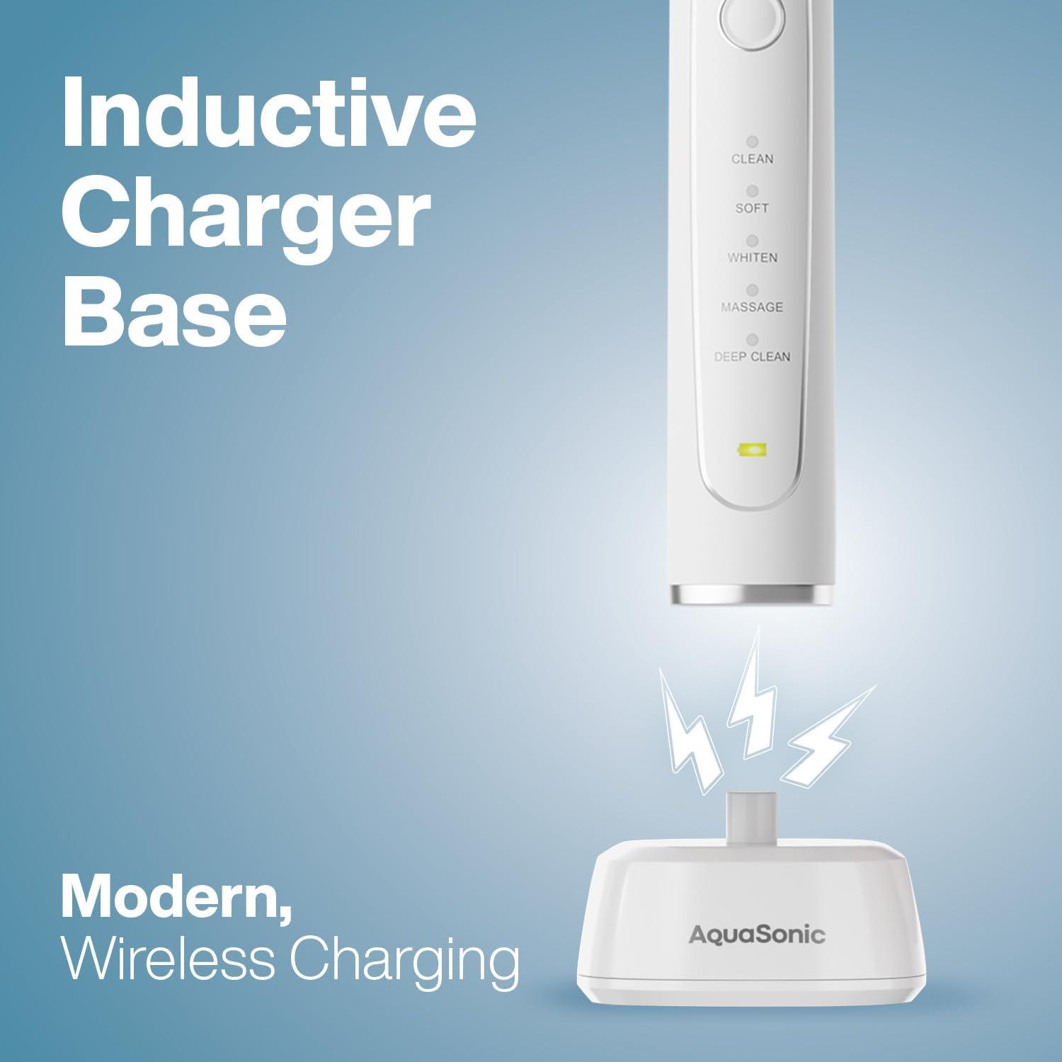 image:imageAquaSonic Electric Toothbrush Charger Conductive Charging Dock Compatible with Most AquaSonic Toothbrushes Genuine Authentic Parts WhiteWhite