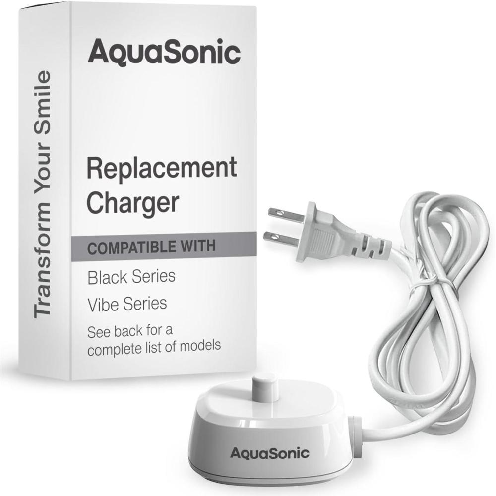 image:imageAquaSonic Electric Toothbrush Charger Conductive Charging Dock Compatible with Most AquaSonic Toothbrushes Genuine Authentic Parts WhiteWhite