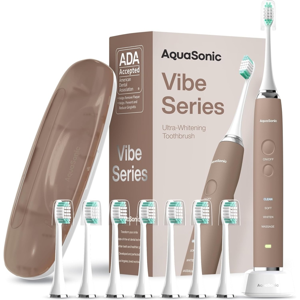 Aquasonic Duo - Dual Handle Ultra Whitening 40,000 VPM Wireless Charging Electric Toothbrushes view 2